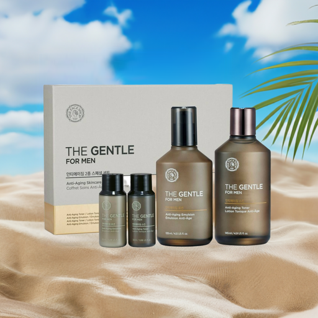 The Face Shop The Gentle For Men Anti-Aging Toner & Emulsion Set